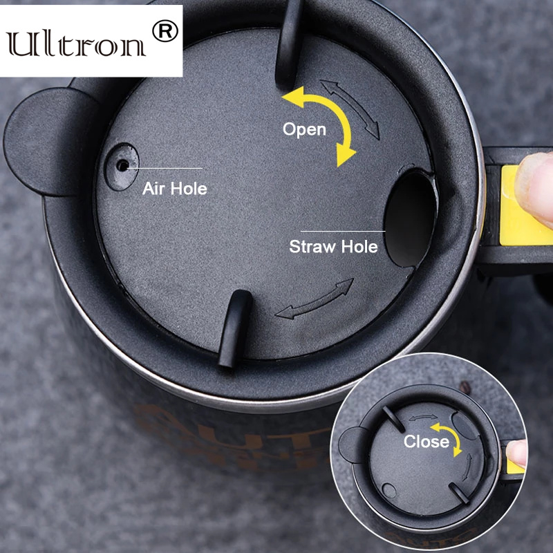 Ultron New Automatic Self Stirring Magnetic Mug 304 Stainless Steel Coffee Milk Mixing Cup Creative Blender Smart Mixer Thermal Cups