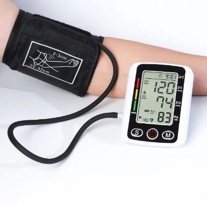 Voice Blood Pressure Monitor Digital BP Pulse Health Heartbeat Monitor Meter