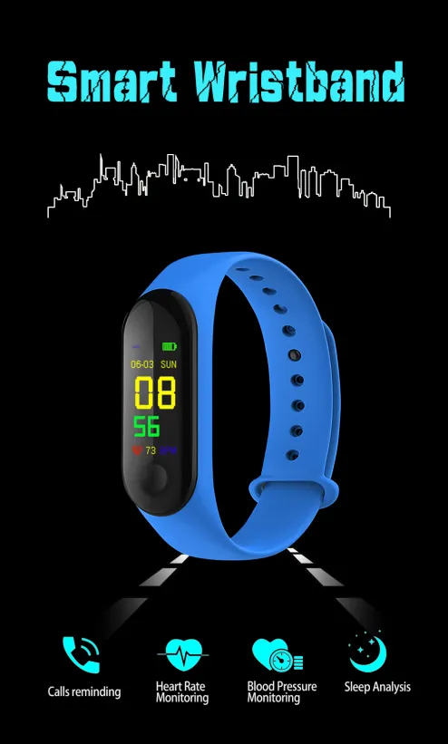 M3 plus 0.96 on sale inch smart bracelet