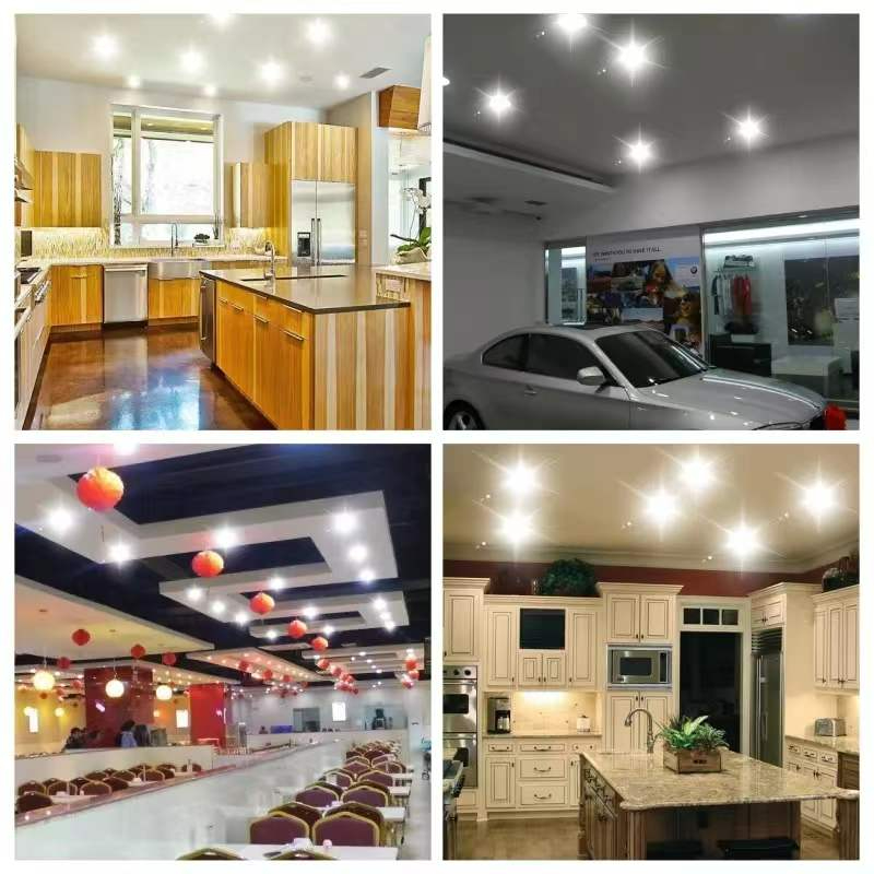 Leopard Cat LED Downlight 7W 10W 15W 25W COB Lamp Warm white + blue light + purple light 220V Spotlight Recessed Round Panel Light Indoor Lighting Down Light with Driver
