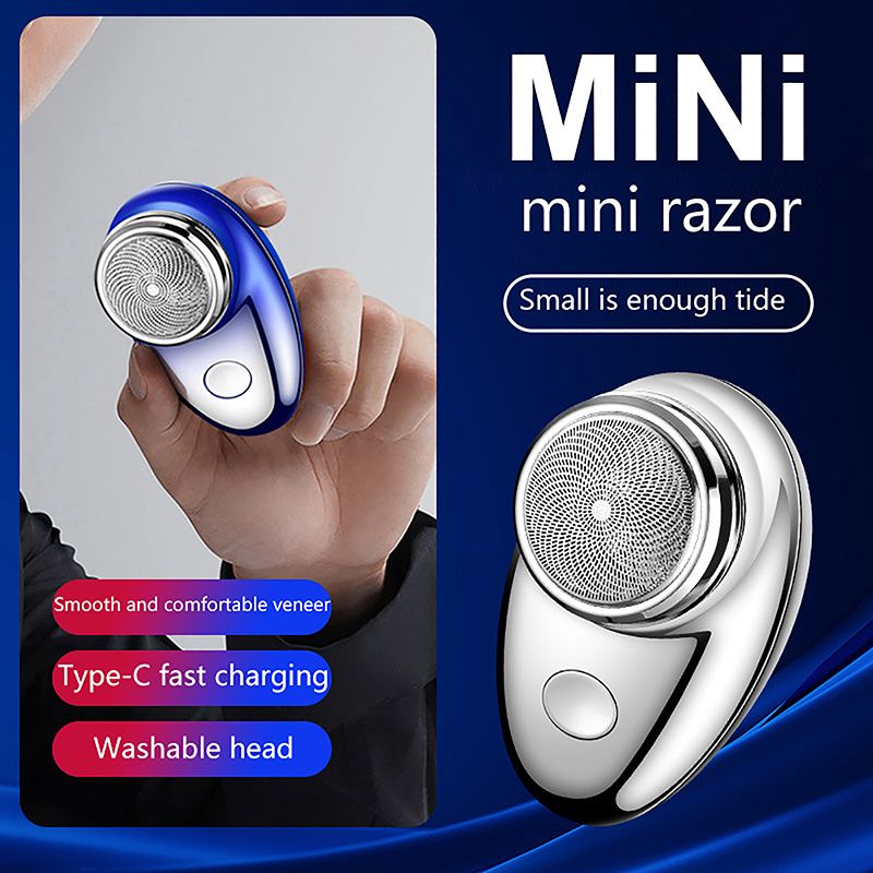 Mini Shave Electric Razors For Men Portable Pocket Electric Mini Shaver Beard Trimmer Razors Portable Electric Shaver Tool