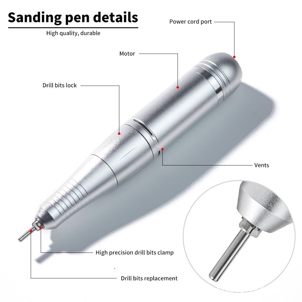 DMJ-V1 45000RPM Professional Rechargeable Electric Nail Drill Machine Portable Cordless Nail File For Acrylic Gel Nails Remove