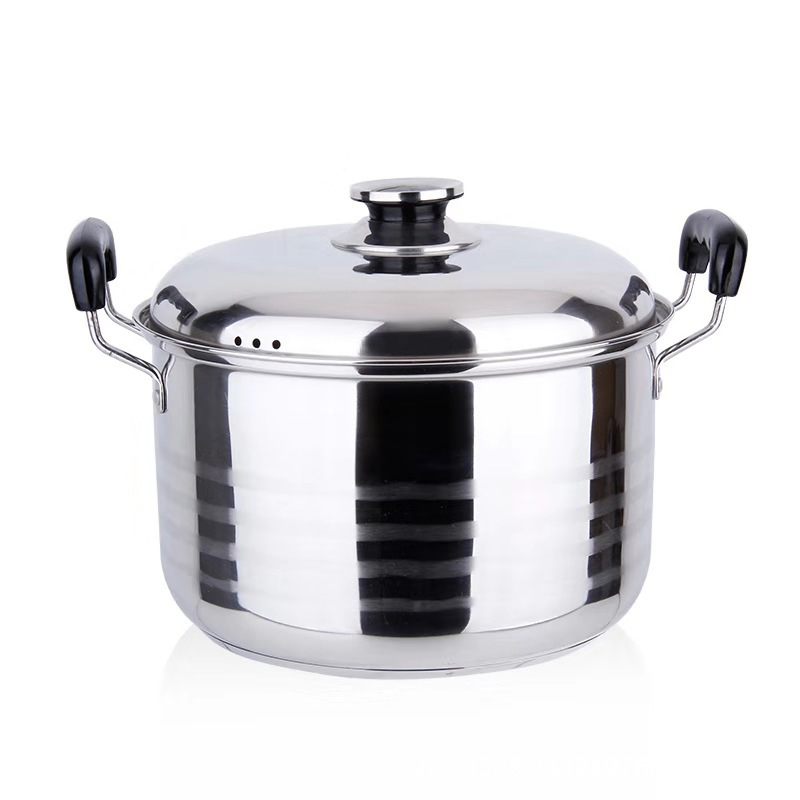 6Pcs Steamer Pots Cookware Set Stainless Steel Multi-Function Cooking Pot Large Stock Pot Kitchenware Inox Stock Casserole Set