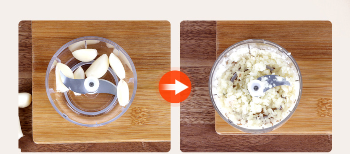 Household electric garlic machine wireless electric garlic machine pull garlic machine garlic paste machine garlic press portable mini chopper  250mL