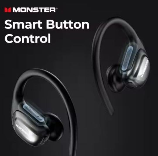 Monster Clear Talk ear hook TWS Earphones BT5.3 Wireless Headphones ENC Noise Reduction hang ear Waterproof Headsets