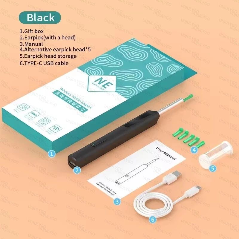 Visual Ear Wax Cleaner with Camera Safe Earwax Removal Endoscope Camera Luminous Otoscope Ear Cleaning Tools Ear Care