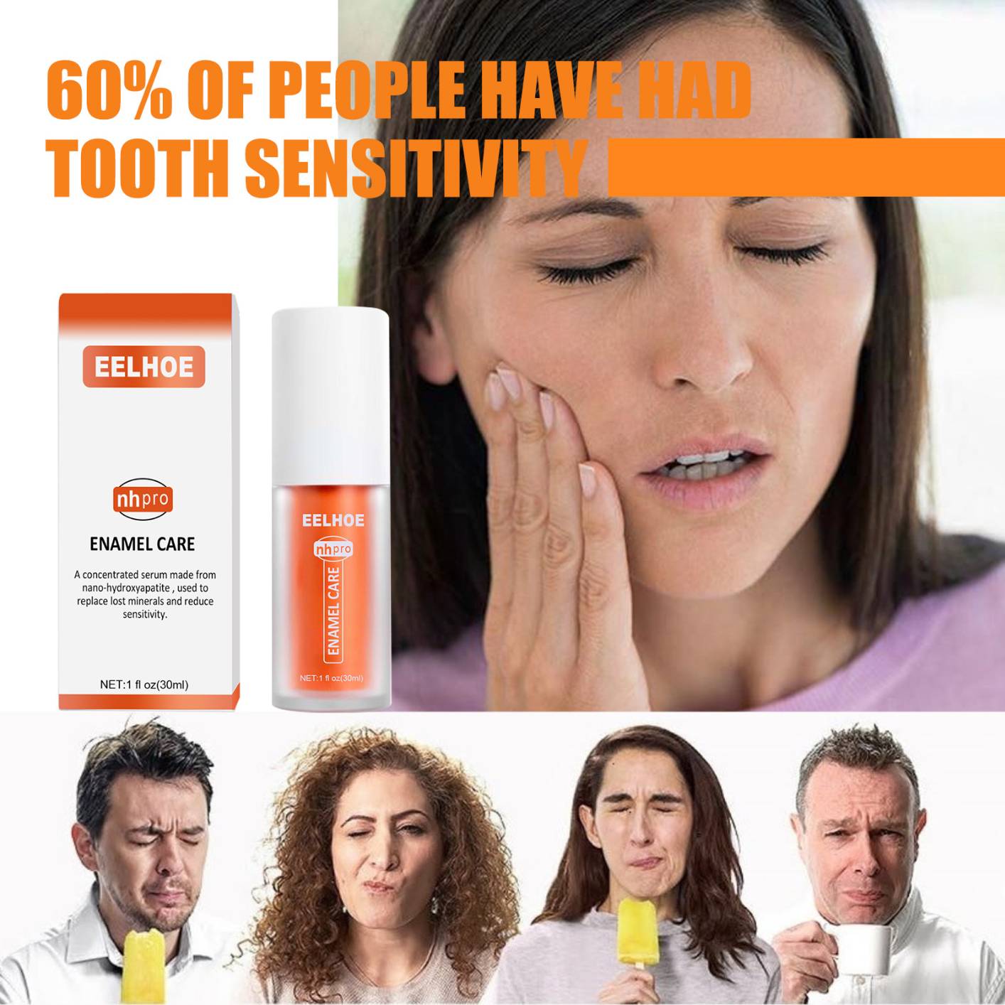 V34 Colour Corrector and Nhpro Enamel Care Toothpaste Kit, Purple Toothpaste for Teeth Whitening and Teeth Cleaning