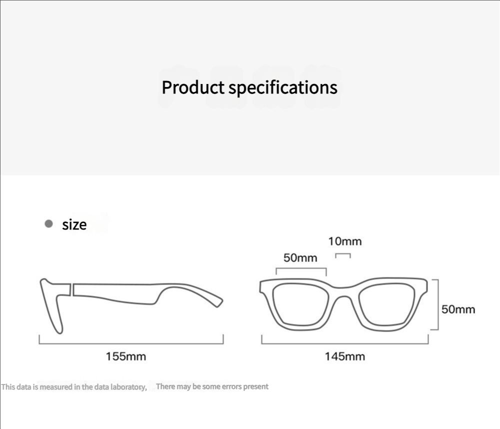 New smart glasses E10sunglasses with black technology for calling, listening to music, Bluetooth audio glasses