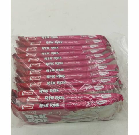 PARLE RIK RAK BISCUIT CHOCOLATE, BANANA MILK, STRAWBERRY, VANILLA, 18g