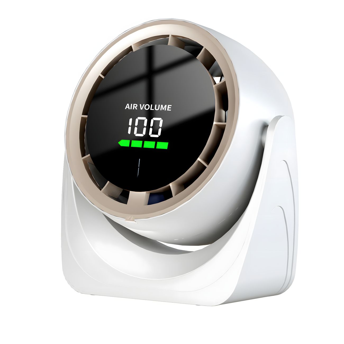 New desktop USB desktop fan high-speed 100-speed multi-function digital display office home wall-mounted small fan