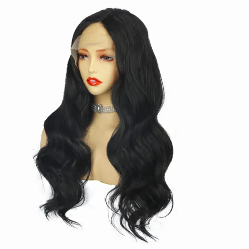 Lace Front Synthetic Hair Wigs For Black Women 28 Inch Body Wave