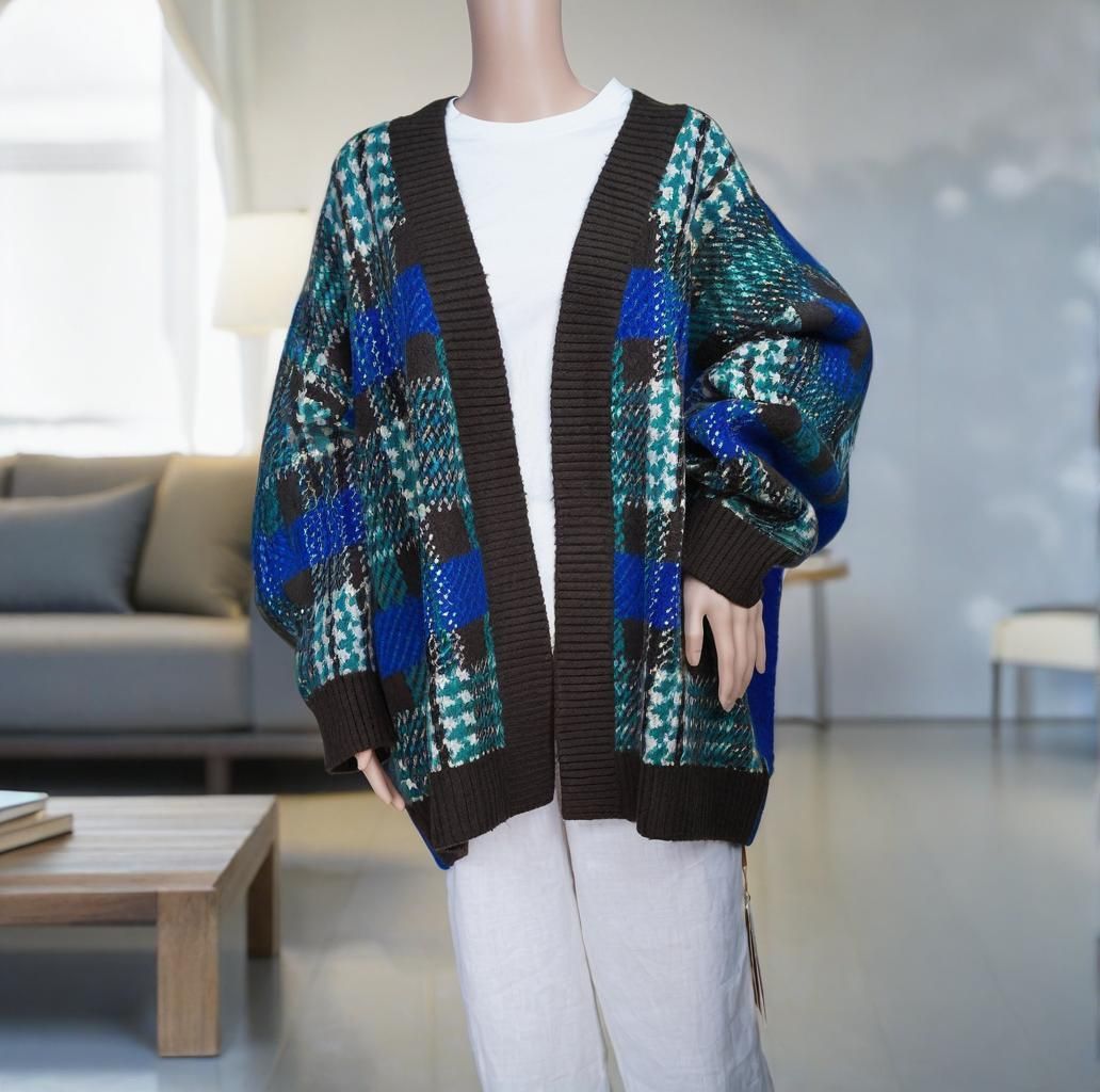 Wool knit Sweater Round Women's Sweater