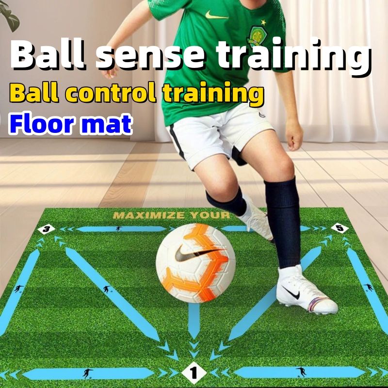 40*60cm,50*80cm crystal velvet Football training mat, ball control step mat, anti slip and noise reduction mat CRRSHOP lawn indoor sound insulation, physical fitness floor mat, football assistance