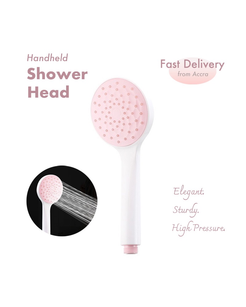 Handheld Shower Head, High Pressure, Water Saving, Shower Sprayer, Pink