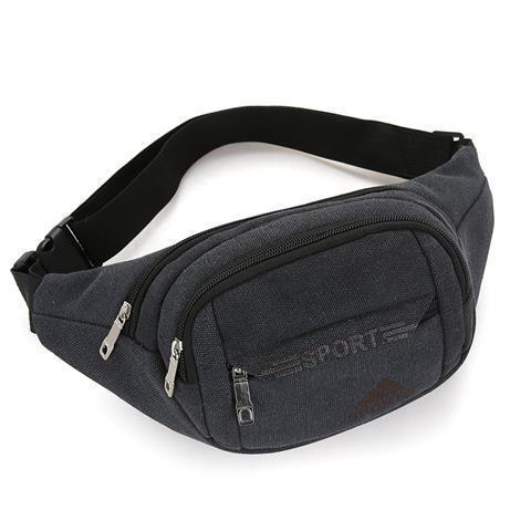 Men's Fashion Large Capacity Multifunctional Waist Bag Outdoor Casual Canvas Bag