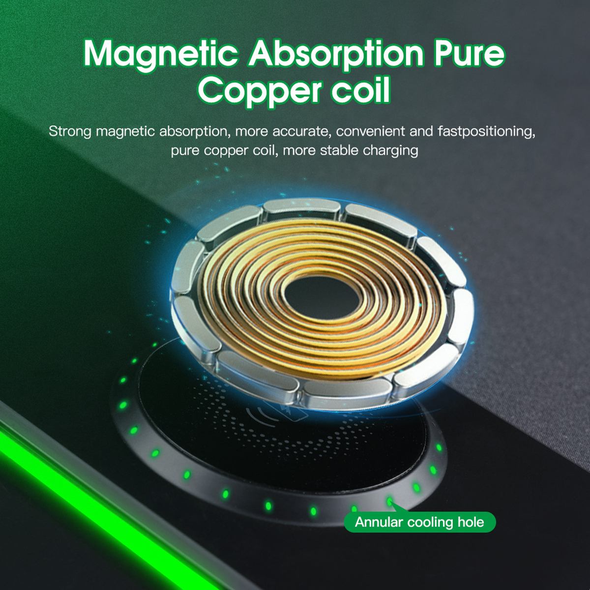 3-in-1 magnetic wireless charging mouse pad, oversized customized office desk pad, wireless charging luminous mouse pad