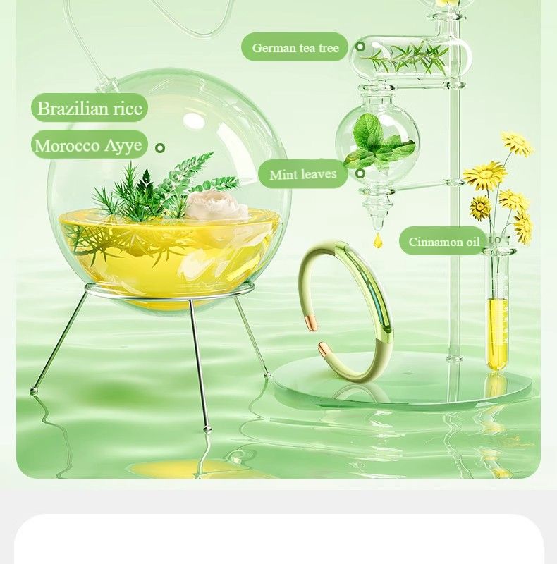 Mosquito repellent bracelet plant essential oil anti-mosquito artifact adult portable children baby vitality essential oil mosquito repellent bracelet
