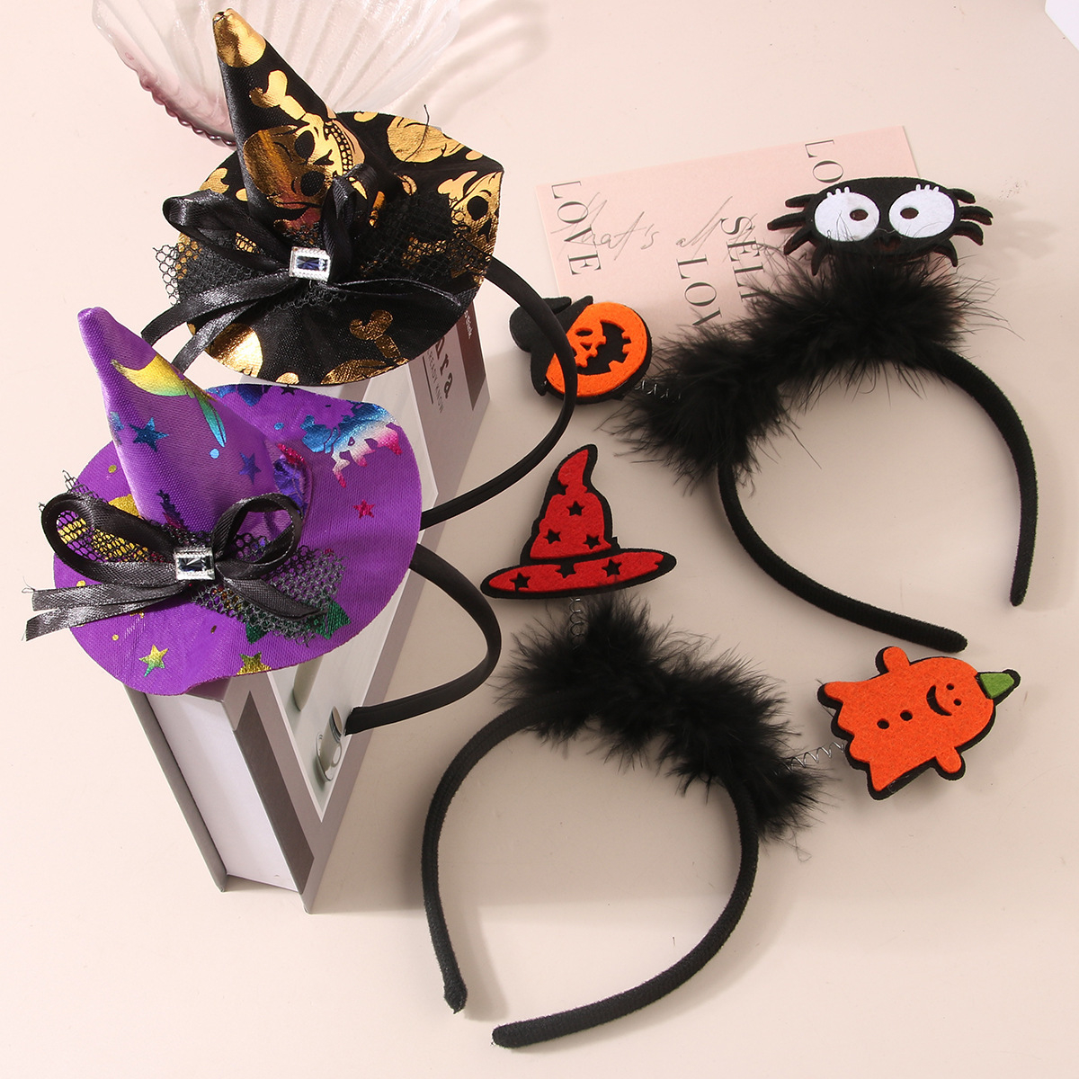 2023090501 New Halloween Funny Hair Band Little Devil Pumpkin Party Hair Accessories