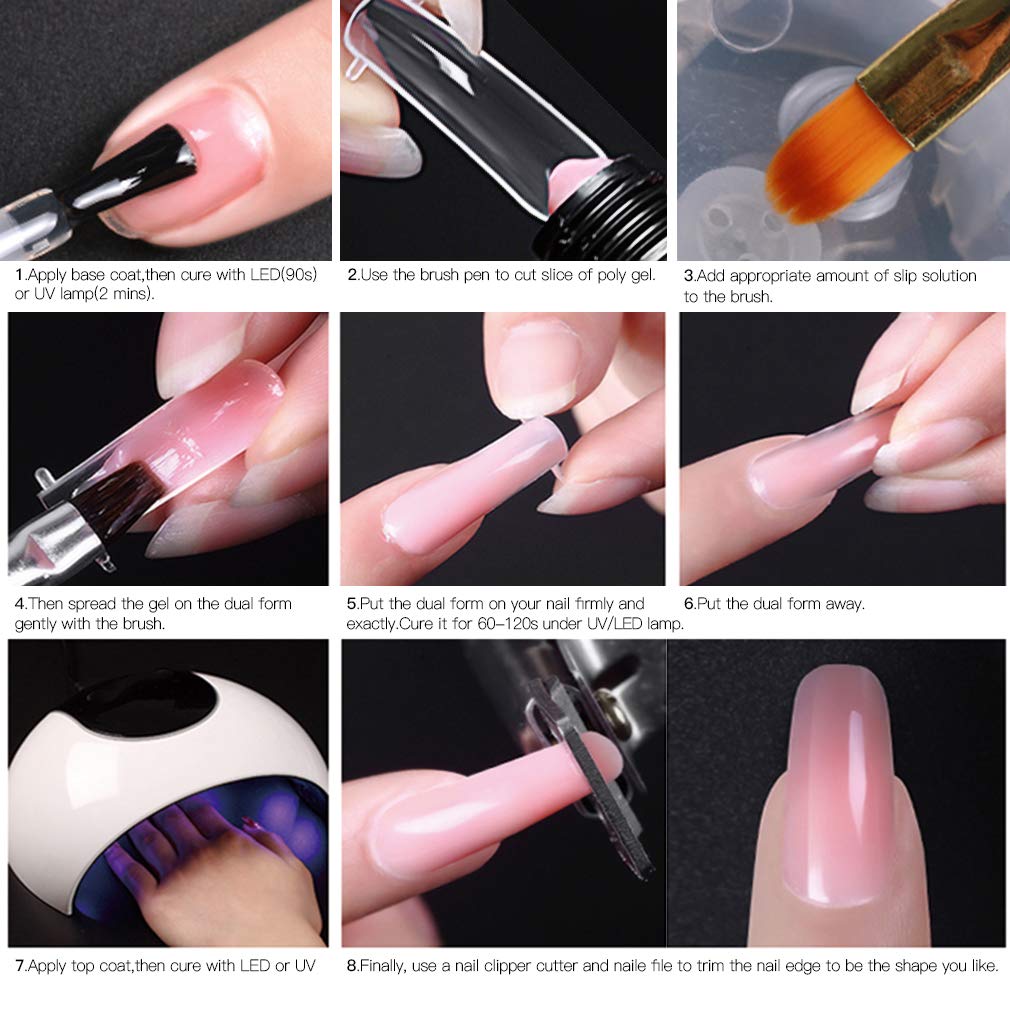 Mobray CBG15-001 Poly Nail Gel, Enhancement Builder Temperature Color Changing Extension gel 15ml