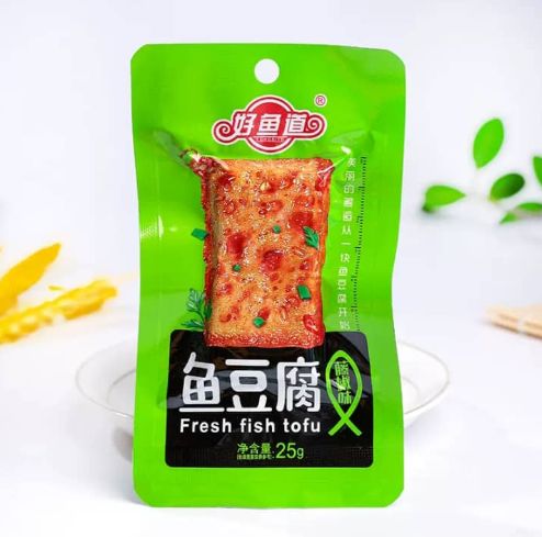 Fresh Fish tofu seafood snacks spicy flavor surimi fish tofu Chinese popular snacks 25g