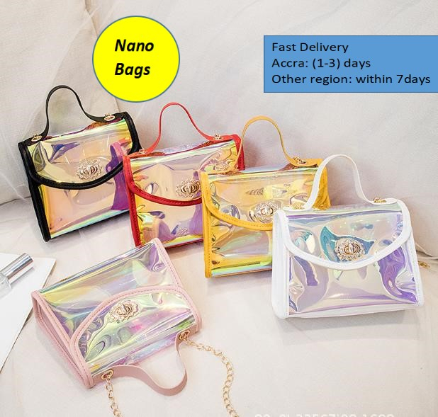 NANO Bags Ladies Bags Women Bag Handbag Shoulder Bag New Style Chain Bag Laser Transparent Bag
