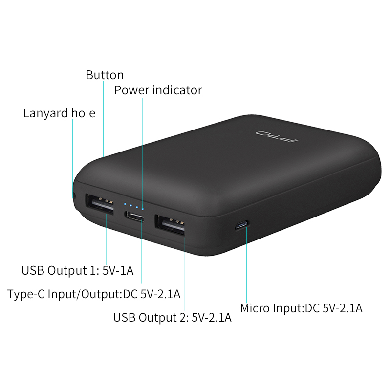 IPRO PB10F Power Bank 10000mAh Portable Charger For Samsung Xiaomi mi Mobile External Battery Powerbank 10000 mAh Powerbank Phone