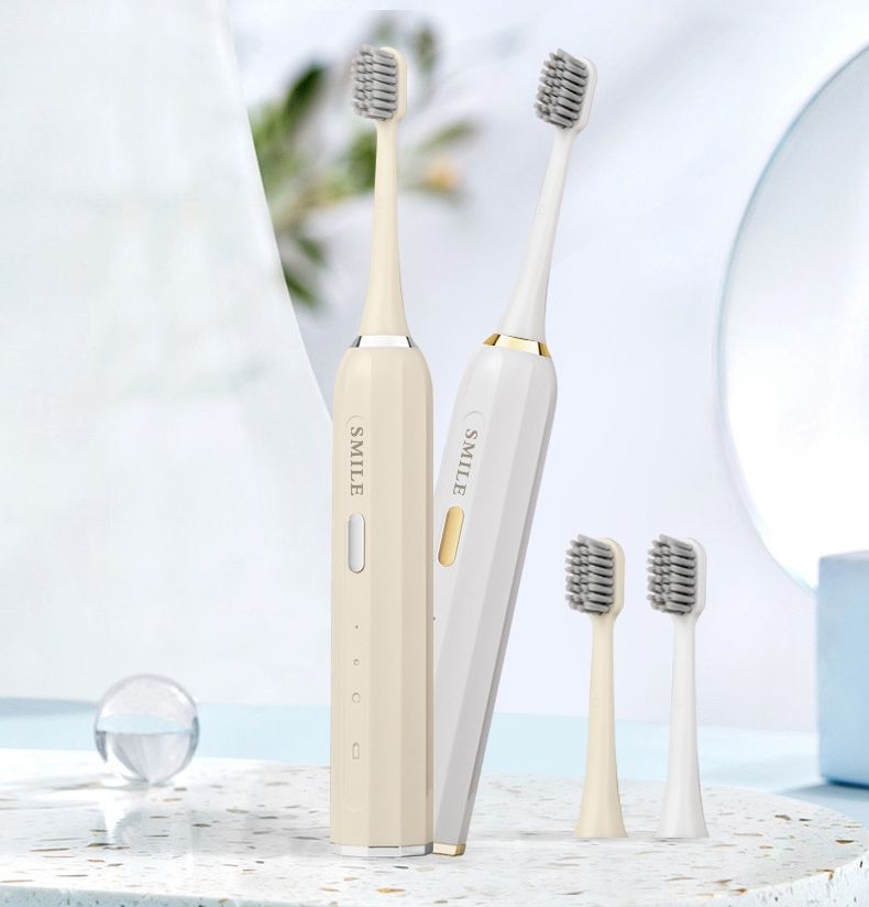 Home Waterproof Soft Bristle Replacement Brush Head Electric Toothbrush Charging Adult French Arch Suitable Gift for Family E-toothbrush