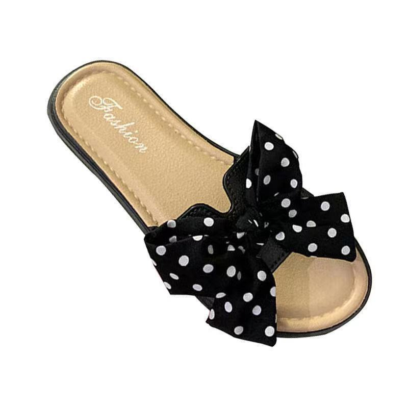 All-match non-slip one-word sandals and slippers