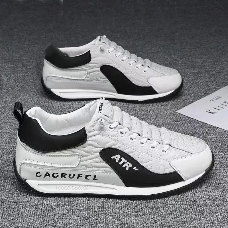 Men's sports shoes comfortable texture simple trend Korean men's shoes fashion new lightweight breathable casual running shoes 802