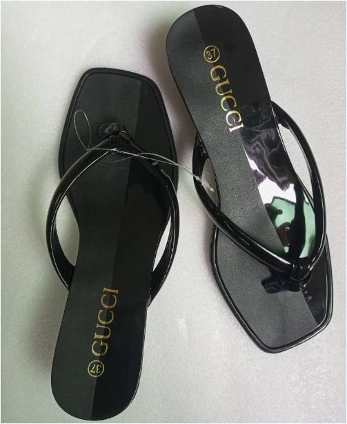 GUCCI Party Open-toed Slippers For Lady High Heel Flip Flop Sandals
