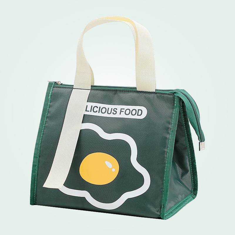 TE02 Food Box Practical Oxford Cloth Cold Preservation Sturdy Handle Bento Bag for Home/Family Thermal Bag Bento Bag
