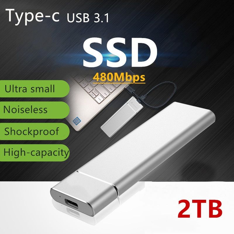Mobile hard disk SSD1T 2T solid state drive