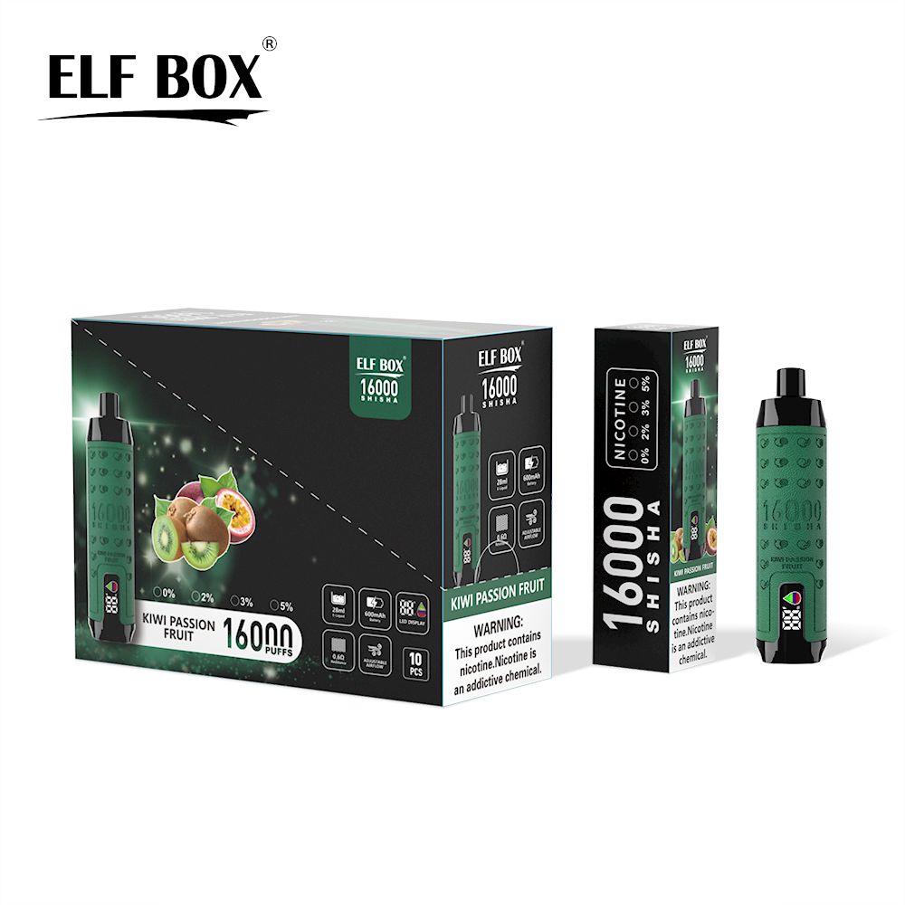 Blind box Random flavor surprises! ELF BOX SHISHA 16000 PUFFS 12 flavourv50mg 20mg flavour Nicotine e-cigarette 10pcs/Box 