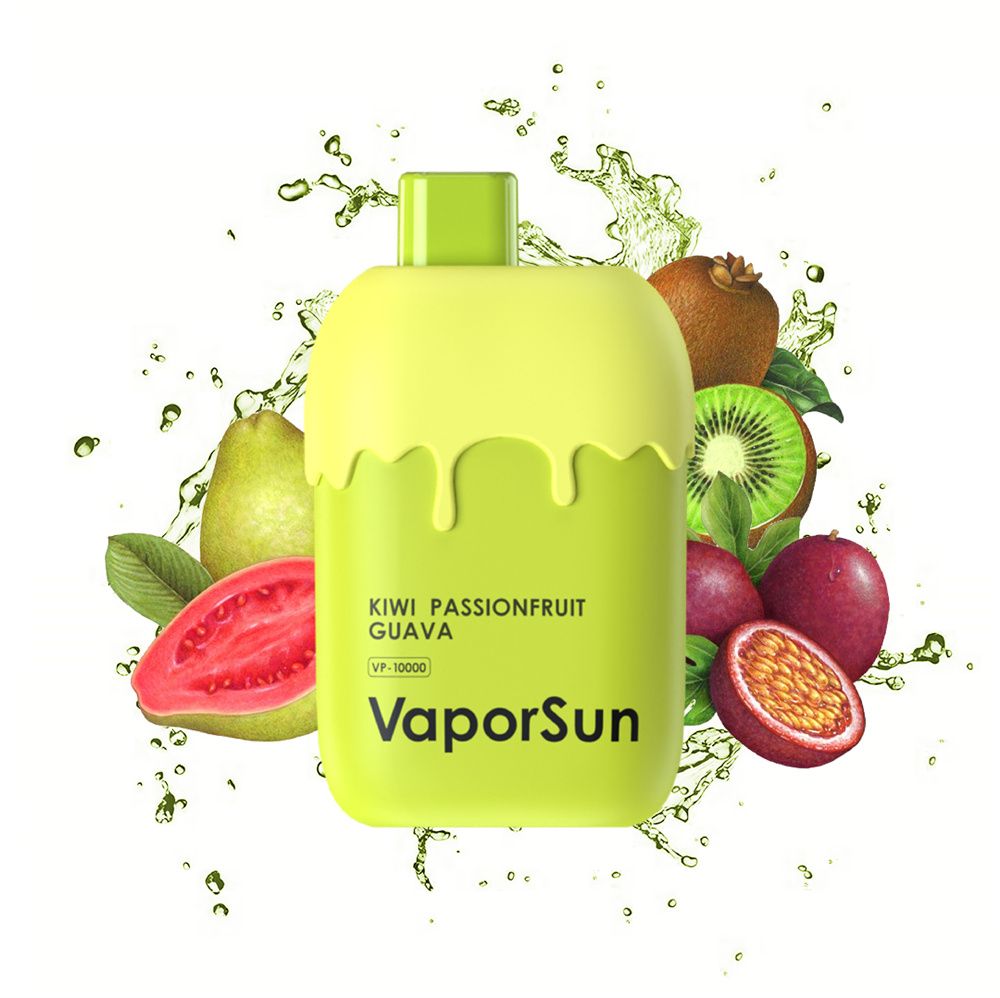 10PCS Vape in box VaporSun 10,000 puffs Vape Disposable e-cigarette 600 puffs 800 puffs 12000 puffs 15000 puffs 20000 puffs 25K puffs VapesKiwi Passion Fruit Guava