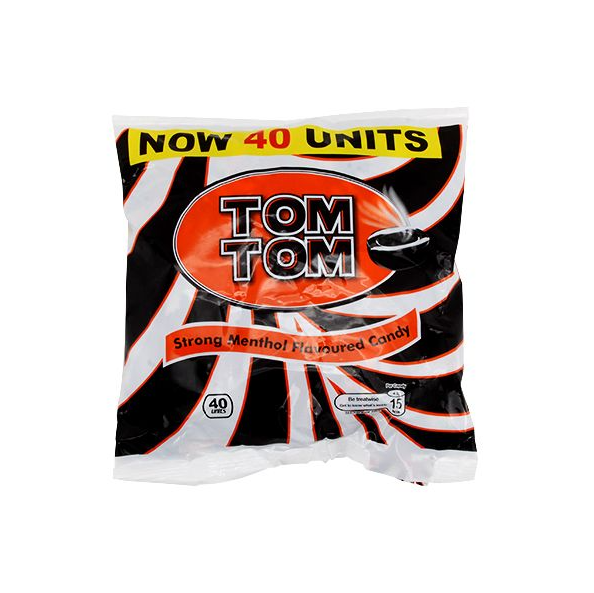TOM TOM STRONG MENTHOL FLAVOURED CANDY 168G