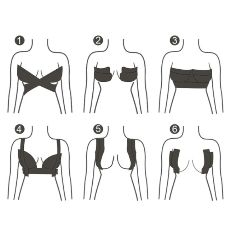 5CM*5M Pads Sexy Push Up Bra Women Adhesive Invisible Breast Lift Up Bra Tape Silicone Sticky Bra Boob Tape Strapless Bralette Stickers 