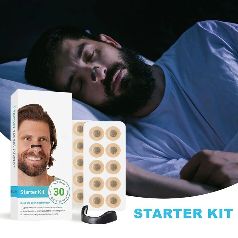 Magnetic Nasal Strips Nasal Clip Nasal Belt Intake Breathing Dilator for Better Breathing Anti-Snoring Nasal Dilator
