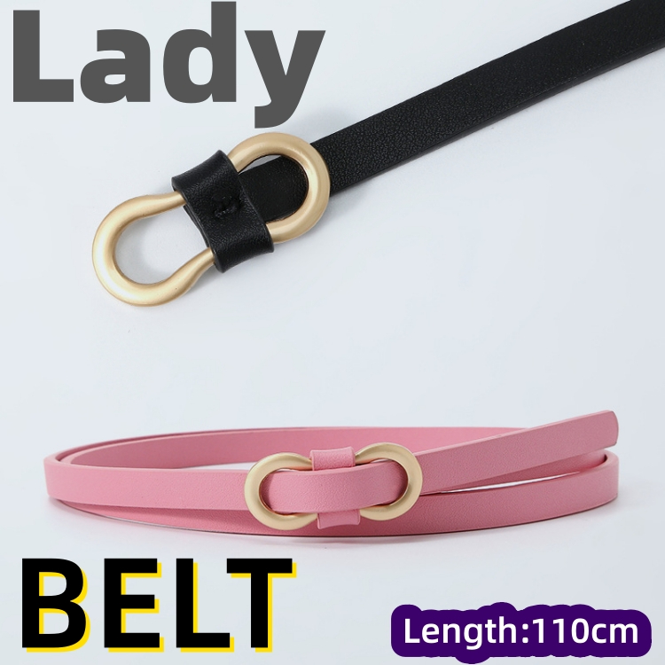 Ladies belt apparel accessories belts Simplicity 8 Zigzag buckle Versatile Dress Multicolor decorate Thin waistband CRRSHOP lady white black pink blue coffee brown yellow gold red belt birthday gift present