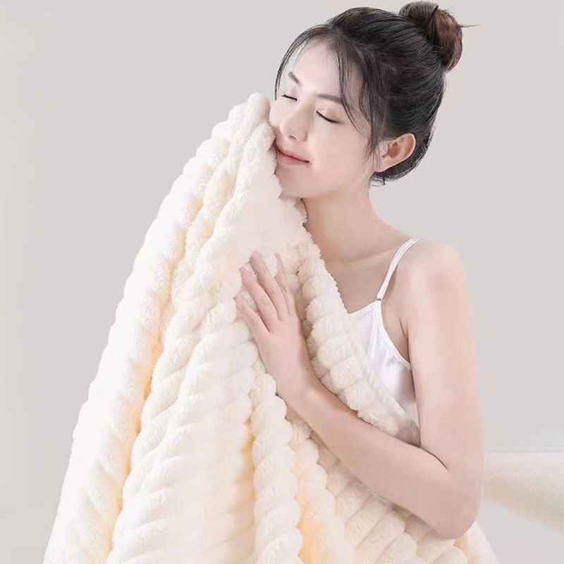 Extra Large Bath Towels 70 x 140 CM,30 x 60 CM, Coral Fleece, Larger & Lighter Weight, Quicker to Dry, Super Soft and Absorbent, Perfect for Bathroom, Pink