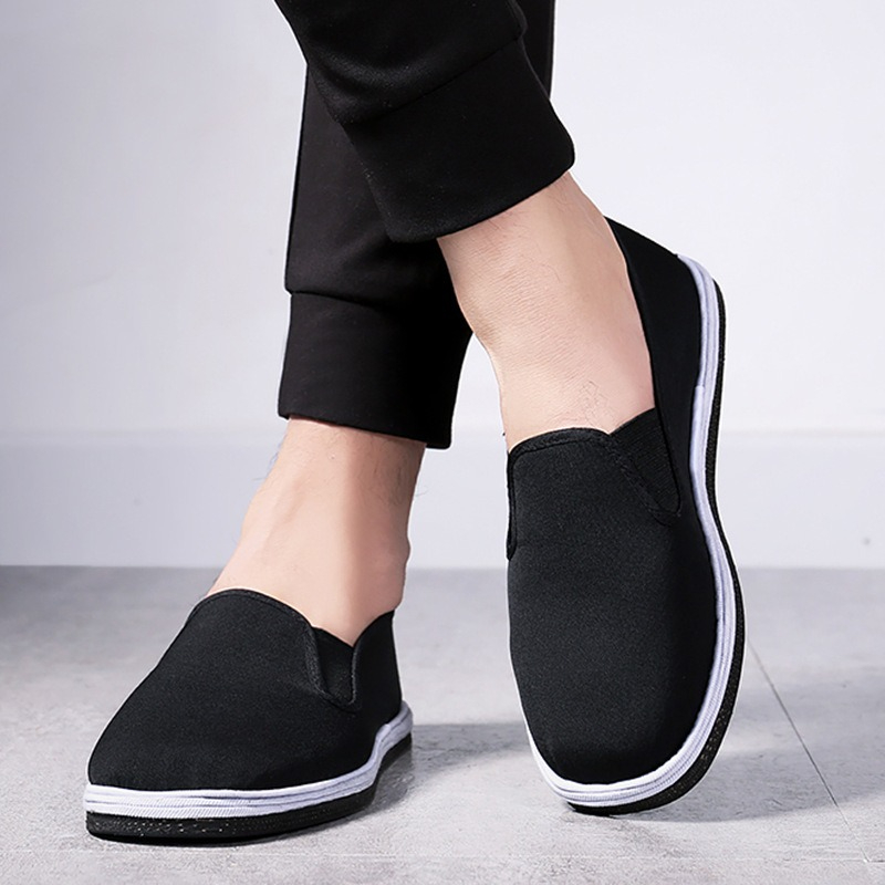 ELO cavans shoes men's casual shoes, thousand layer bottom canvas work shoes, breathable