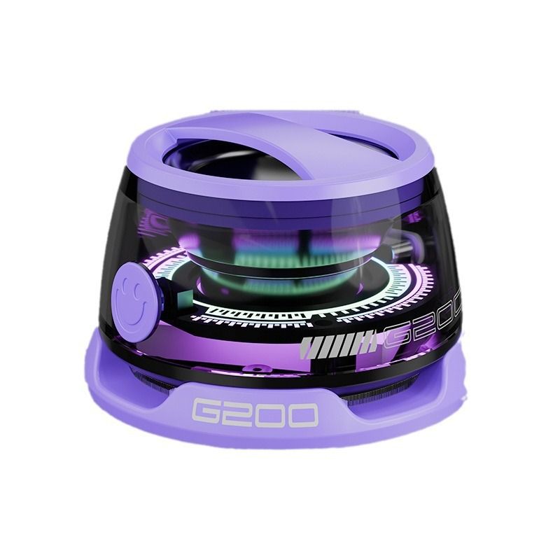 Edifier G200 Magnetic Bluetooth Speaker - Gift Ideas - Multifunctional Cell Phone Stand Wireless Speaker with Strong Magnet for iPhone/Android/Fridge/Workbench/Pole/Car/Bike/Golf Cart & Anything MetalG200 Purple