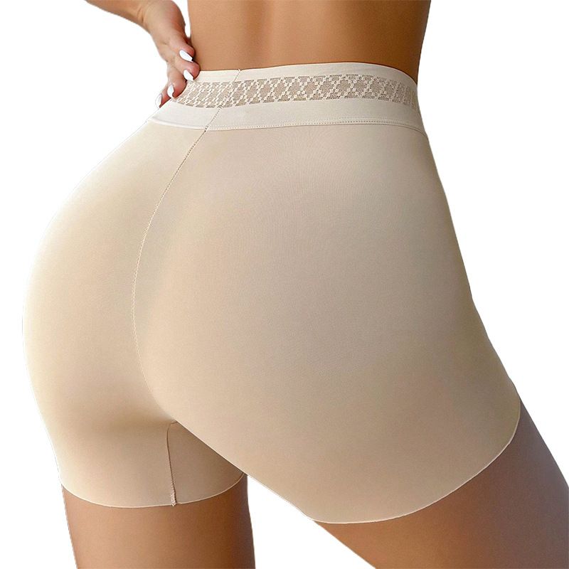 Europe and the United States new solid color hip lift belly pants corset body body tight waist plastic waist pants boxers CX001