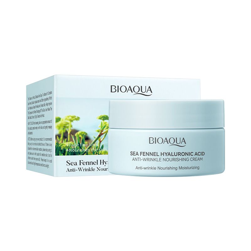 BIOAOUA Sea Fennel Hyaluronic Acid Anti-Wrinkle Cream Hydrating and Moisturizing