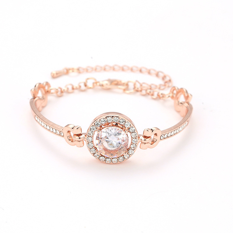 women's square diamond watch set leather waterproof strap quartz watch and jewelry bracelet girls set