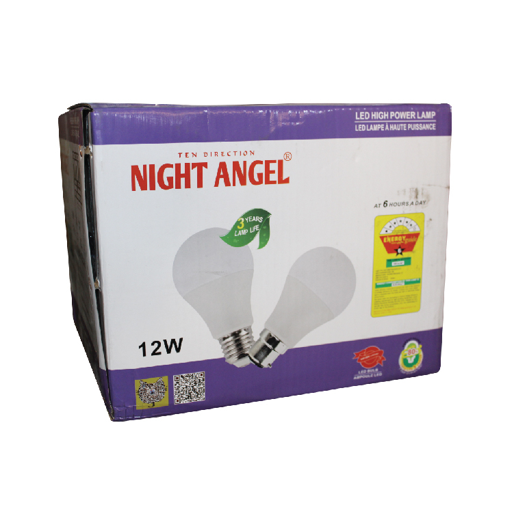 NIGHT ANGEL LED BULB A 5W 7W 9W 12W B22 - WHITE