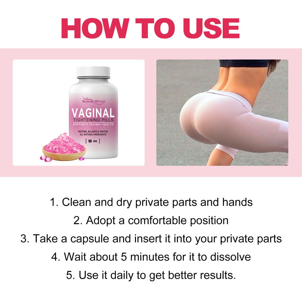 South Moon Buttock Enlargement Capsules Sexy Hip Lift Firming Anti Sagging Big Ass Vaginal Tightening Private Antibacterial Care