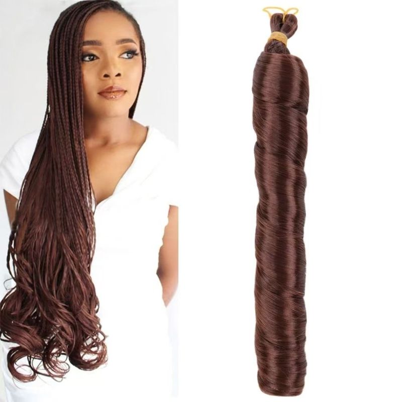 Wig Loose Wave Braiding Big Wave Curls Wig French Curls Braid Hair French Single Tube