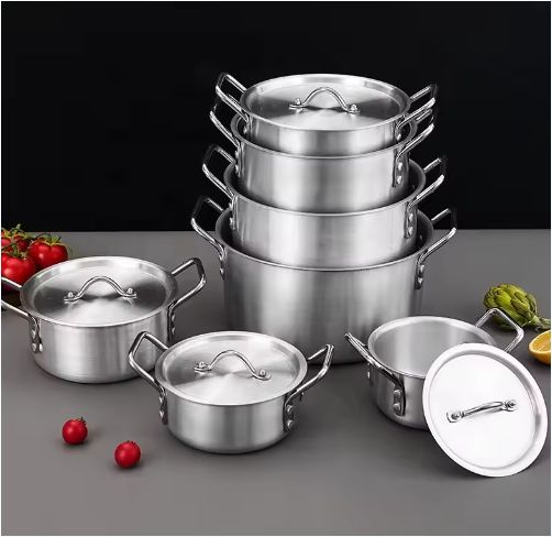 7pcs Aluminum cookware set non-stick cooking pot 14/16/18/20/22/24/26cm pot set
