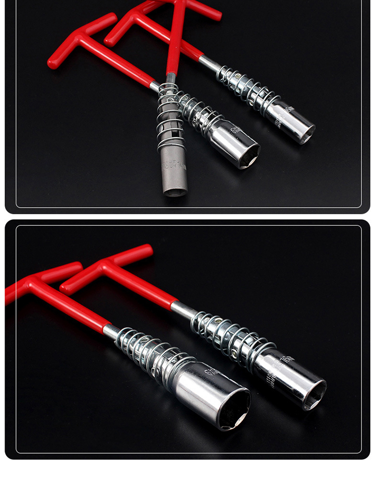 Automobile spark plug socket wrench extension socket 14 16 21mm universal joint automobile disassembly tool