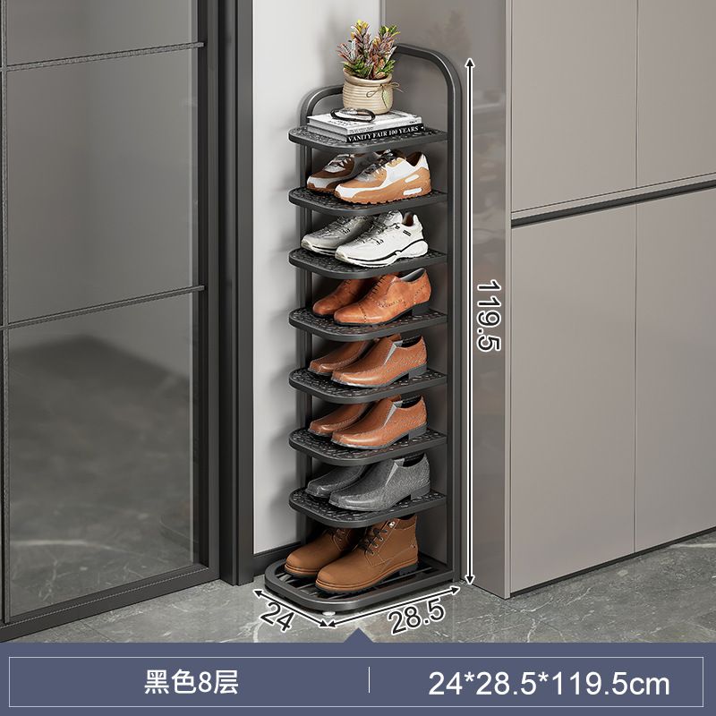 HOME 8 Tiers Shoe Rack Space Saving Vertical Single Pairs Sturdy Shoe Shelf Storage Organizer